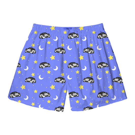 Blue Starry Miata Pajama Shorts