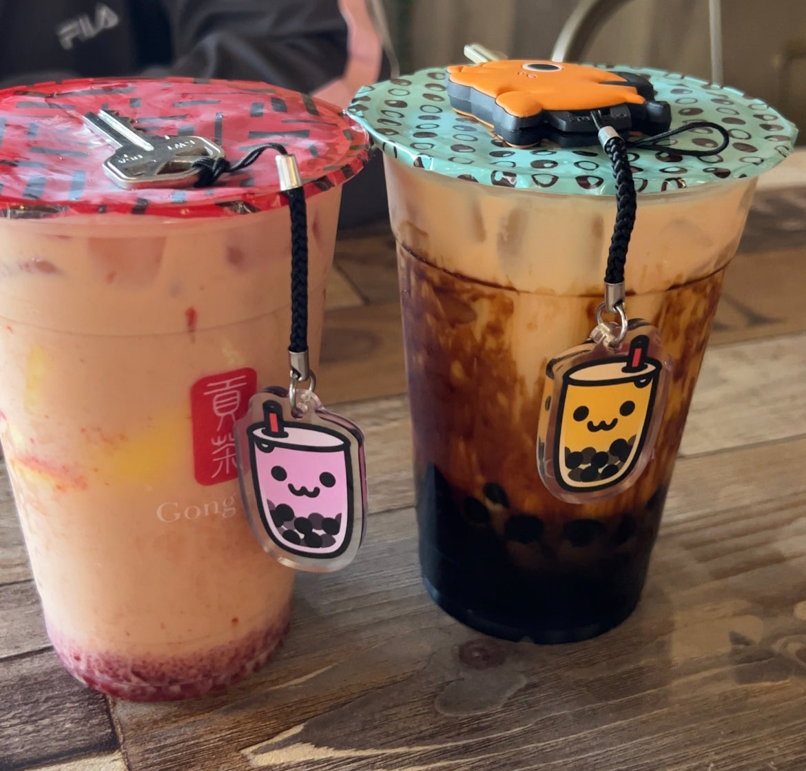 Brown Sugar Boba Keychain