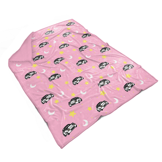 Pink Starry Miata Blanket