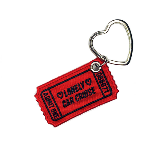 Red Lonely Car Cruise Jet Tag