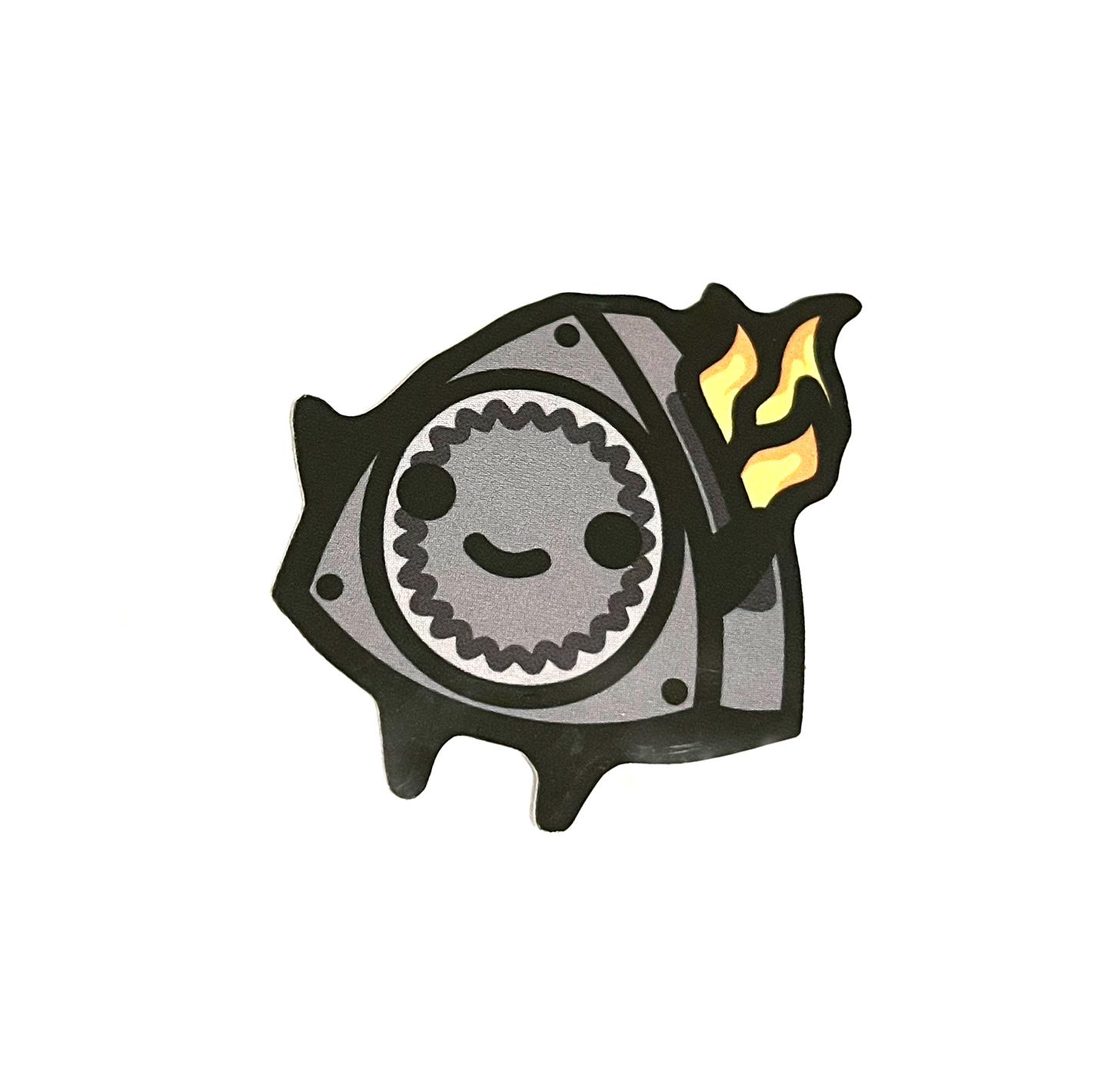 Rotary Boi On Fire Sticker